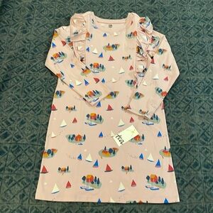 NWT mauve print size 8 Tea Collection dress